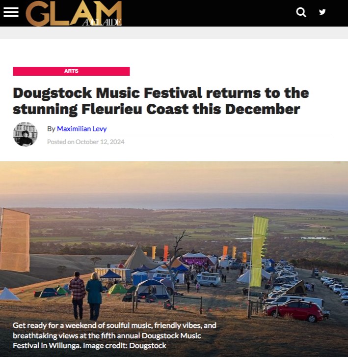 Dougstock Music Festival Returns to the Stunning Fleurieu Coast This December
